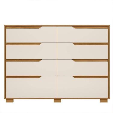 Imagem de Cômoda Georgia 8 Gavetas Freijó Off White - Moval Freijó Off White