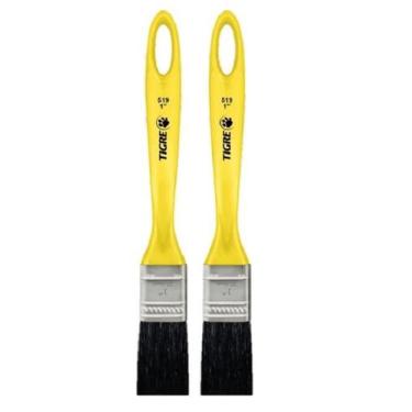 Imagem de Kit 2 Pincel Trinchas Para Pintura Tigre Media 519 1 Polegada Cerda Pr