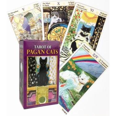 Imagem de Tarot Of Pagan Cats Deck Edição de Bolso Tarô de Gatos Pagãos Baralho 