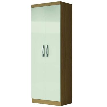 Imagem de Armário Multiuso Organizador Lavanderia 2 Portas 3 Prateleiras 1,70m New Aramóveis