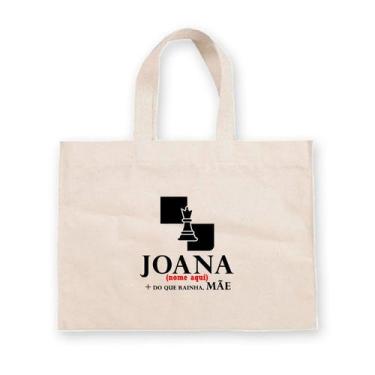 Imagem de Sacola de Algodão Cru Personalizada de Dia das Mães - Rainha, Mãe - 40
