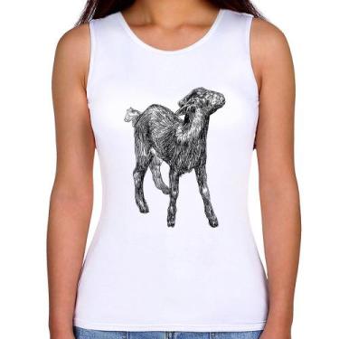 Imagem de Regata Feminina Cabra - Foca na Moda, Branco, GGG