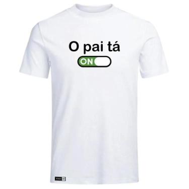 Imagem de Camiseta Engraçada O Pai tá On Meninos da Vila Neymar Personalizada Ca