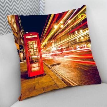 Imagem de Almofada Decorativa Cheia c/ Zíper 40x40 Viagens Trip Cidades - Deluzz