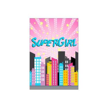 Imagem de Painel De Festa Vertical 1,50 x 2,20 - SuperGirl HQ Cute 022 - Via Cor