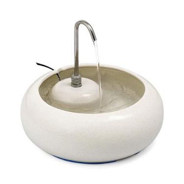 Imagem de Bebedouro Fonte Para Gato e Cachorro em Cerâmica Bivolt 3,25L RR4Pets,
