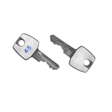 Imagem de Kit Com 126 Chaves Para Trava De Carrinho De Compra - Primos