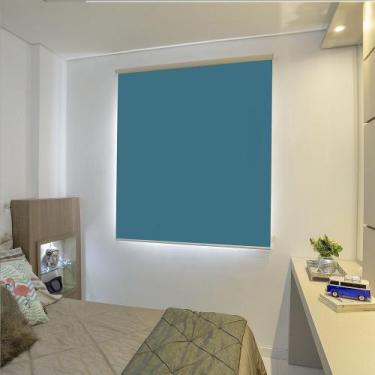 Imagem de Persiana Rolo (2,20Larg. x 2,50Alt.) Blackout Azul - Vogaflex