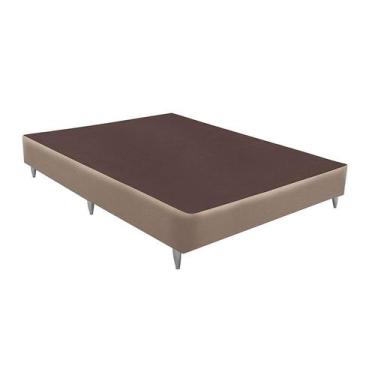 Imagem de Base para Cama Box Casal Linen (30x138x188) Bege - Ortobom