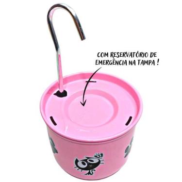 Imagem de Bebedouro Para Gato Tipo Fonte Rosa - DM SOLUÇÕES
