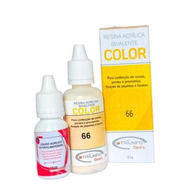 Imagem de Kit cola cor do dente + dente provisório resina acrílica 38 (tamanho g