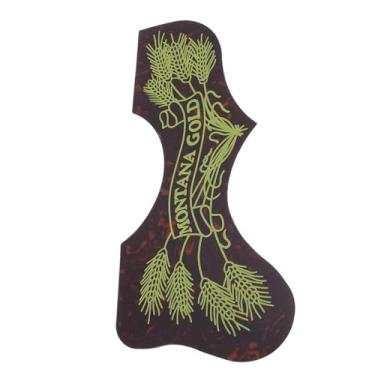Imagem de Pickguard de Guitarra Acústica Em Pvc, Placa de Arranhões Com Impressão Uv, Protetor de Picareta Autoadesivo para Guitarras da Mão Direita