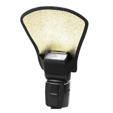 Imagem de Rebatedor Leque Fotografico para Flash dedicado - dedcases, Dourado e 
