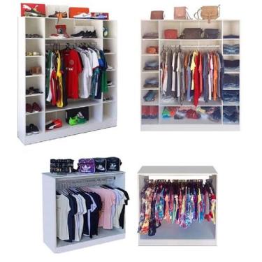 Imagem de Móveis Para Loja Roupa Closed Expositores Araras Magia Móveis