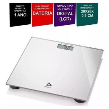 Imagem de Balanca digital prata hc021 - Multilaser