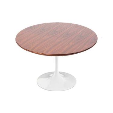 Imagem de Mesa Saarinen Tulipa Branca - Tampo Redondo 150cm - Pau Ferro - shopsh