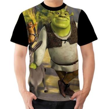 Imagem de Camiseta Camisa Ads Shrek Gato de Botas Burro - Fabriqueta, P