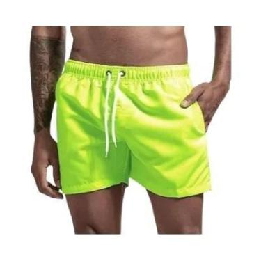 Imagem de Calções de Banho Masculinos Respiráveis e de Secagem Rápida com Bolsos