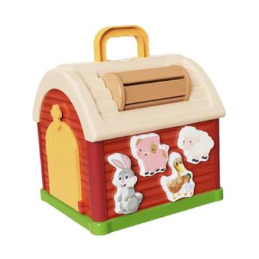Imagem de YIJU Forma Classificador Casa Forma Classificador Cubo Brinquedo de Aprendizagem Precoce Desenvolvimento Cognitivo Criança Fazenda Animal Brinquedo de