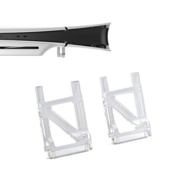 Imagem de MYPUQIAO Suporte de acrílico horizontal transparente para console PS5 Slim/Pro Disc Edition, PS5 Slim/Pro, acessórios de jogos (Horizontal-B)