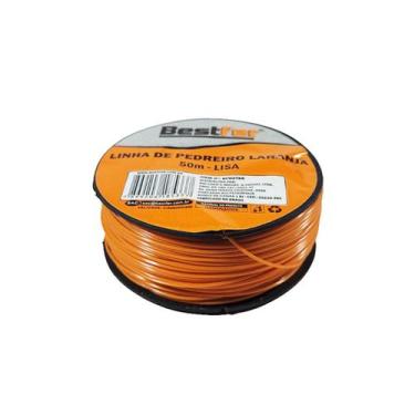 Imagem de Linha Nylon Pedreiro 50 Metros Laranja Bestfer