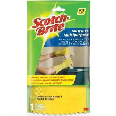Imagem de Luva Multiuso SCOTCH-BRITE Tamanho P Amarela 3M