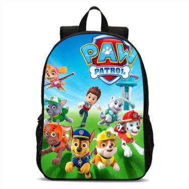 Imagem de Mochila Escolar Infantil Patrulha Canina Meninos Animação Bolsa de cos