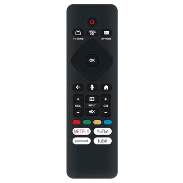 Imagem de Controle remoto de voz de substituição URMT26CND001 compatível com Philips Android TV 32PFL5505/F7 65PUL7472/F7 55PFL5604/F7 75PFL5704/F7 43PFL5604/F7 50PFL5766/F6 50PFL5766/F6 50PFL5766/F6 6/F8 40