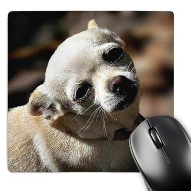 Imagem de 3drose Chihuahua branco posando para fotografia - Mouse pad