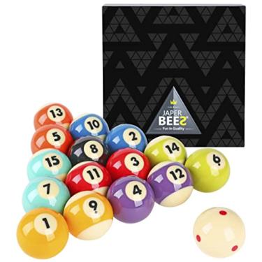 Imagem de JAPER BEES Masters Conjunto de bolas de bilhar/bola de sinuca tamanho e peso bola de resina