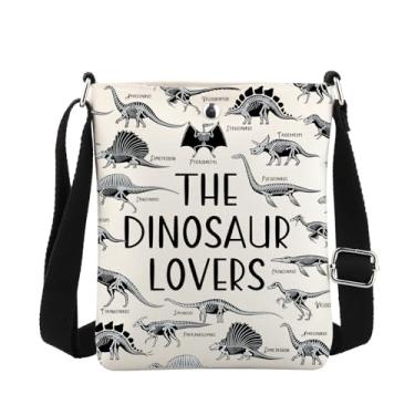 Imagem de MBMSO Bolsa transversal de dinossauro esqueleto paleontologia presentes para amantes de dinossauros ossos de dinossauro pequena bolsa transversal, Bolsa transversal de dinossauro, Bolsa tiracolo