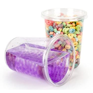 Imagem de Golden Apple 32Oz. Ultra Clear Reciclado Pet Plástico Redondo Deli Container E Tampa Plana Combo - 15 Conjuntos