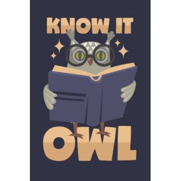 Imagem de Alleswisser-Eule: Notizbuch (120 Seiten, 15x23cm, gepunktet) Dotted Bullet Grid Tagebuch Journal