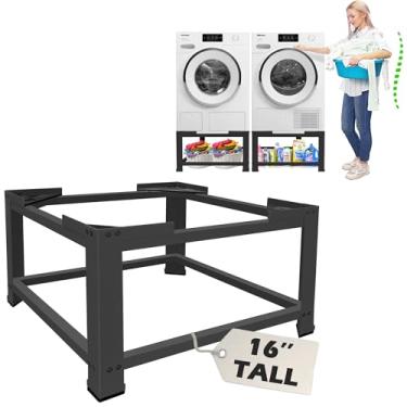 Imagem de Royxen Base Para Máquina De Lavar Roupa Com 16 Polegadas De Altura, Ajuste Universal, Capacidade De 600 Libras, Pedestal Para Lavanderia, Plataforma De Base Para Secadora Resistente Com 28 Polegadas