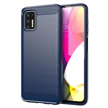 Imagem de Vavies Capa para Moto G Stylus 2021, para Motorola G Stylus 2021 XT2115 Capa de fibra de carbono, capa de TPU com absorção de choque, proteção à prova de choque para Motorola Moto G Stylus 2021 4G