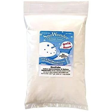 Imagem de SNOWONDER Neve Artificial Falsa de Neve Instantânea, Também Ótimo para Fazer Geleca de Nuvem - Mistura Faz 2 Galões de Neve Falsa