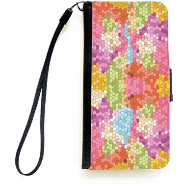 Imagem de Rikki Knight Capa carteira flip de vidro colorido com aba magnética para Apple iPhone 5c