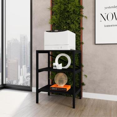 Imagem de Estante Multiuso Slim Preto Cozinha Compacto Envio Rápido - Art Panta