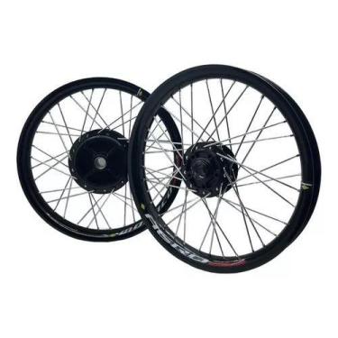 Imagem de Par Roda Aro Monaco Cubo Preto Titan 150 04/13 Á Disco Esd - Monaco / 