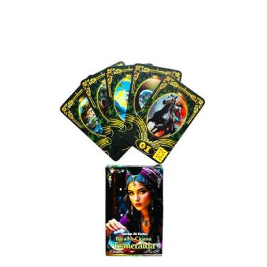 Imagem de Baralho Cigana Esmeralda 36 Cartas Manual Lançamento - Salve Jorge Gue
