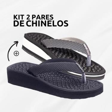 Imagem de Kit 2 Pares Chinelos Ortopédicos Massageador Para Esporão - UNIFLEX, 4
