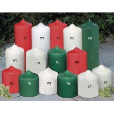 Imagem de Biedermann & Sons Velas pilar, 7,6 x 22,8 cm, creme/marfim, caixa com 6