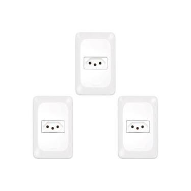 Imagem de Kit C/3 - Pial Conjunto  Pop 4X2 1 Tomada  10A Lgx30 - Pial legrand