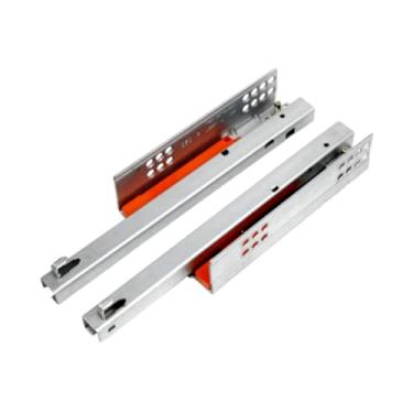 Imagem de Fenteer 2 peças gaveta trilhos deslizantes Montar o fechamento macio para o armário de banho cômoda de cozinha, Comprimento 25cm