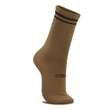 Imagem de Meia Olympikus Comfy Cano Médio Masculina, Marrom, 39-44