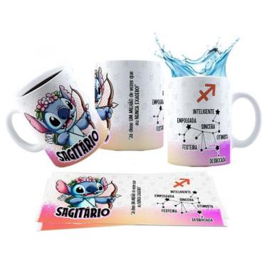 Imagem de Caneca 325ml Stitch Signos - LARANJA E MIMOS