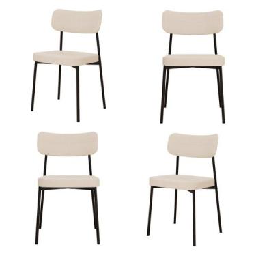 Imagem de Kit com 4 Cadeiras para Sala de Jantar Mona Yescasa