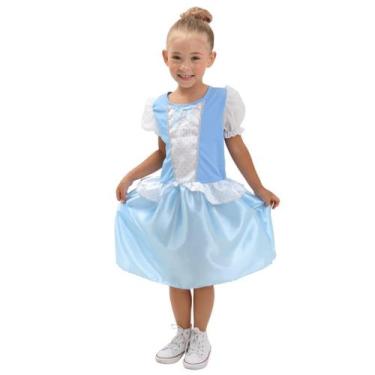 Imagem de Fantasia Infantil Princesa Cristal Vestido Azul Encantado - Sulamerica