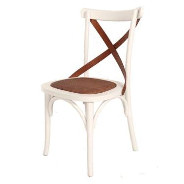 Imagem de Cadeira de Madeira Estofada em Rattan Espanha - Lideratti, Cera - Clar