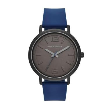 Imagem de Skechers Relógio Esportivo Masculino Ardmore Quartz Metal e Silicone Casual, Azul